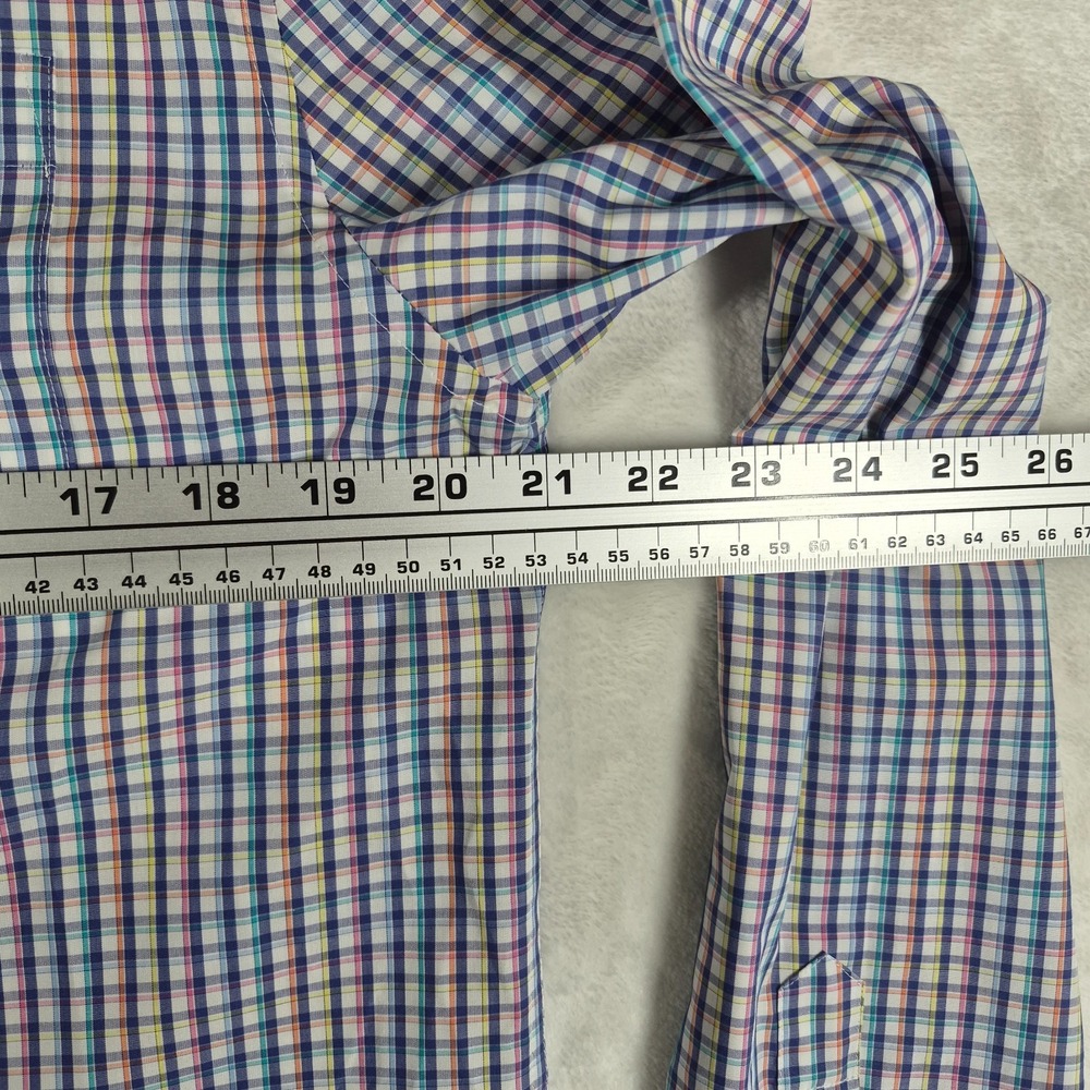 Johnnie O West Coast Prep Button Down Shirt Men's Medium Plaid Comfort NWT - Picture 2 of 9